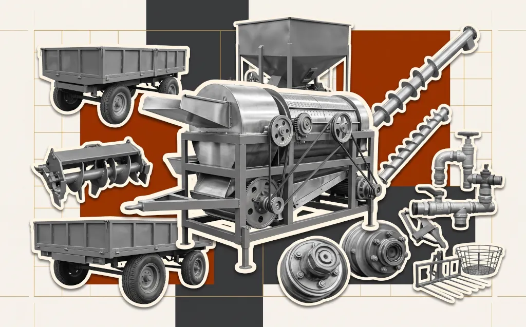 Agricultural machinery and crop-handling equipment