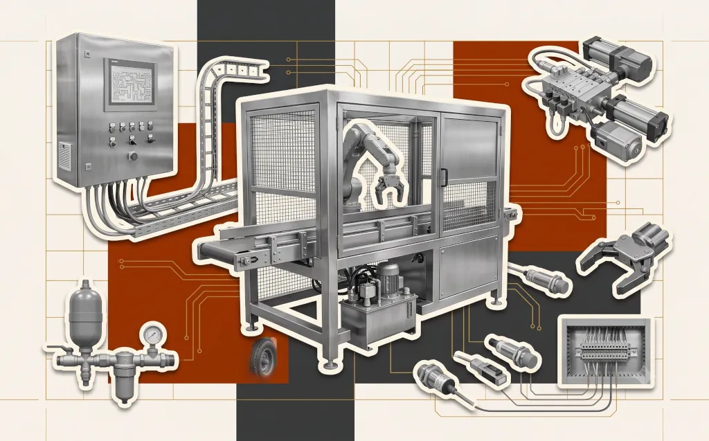 Industrial automation systems, control panels, and actuators