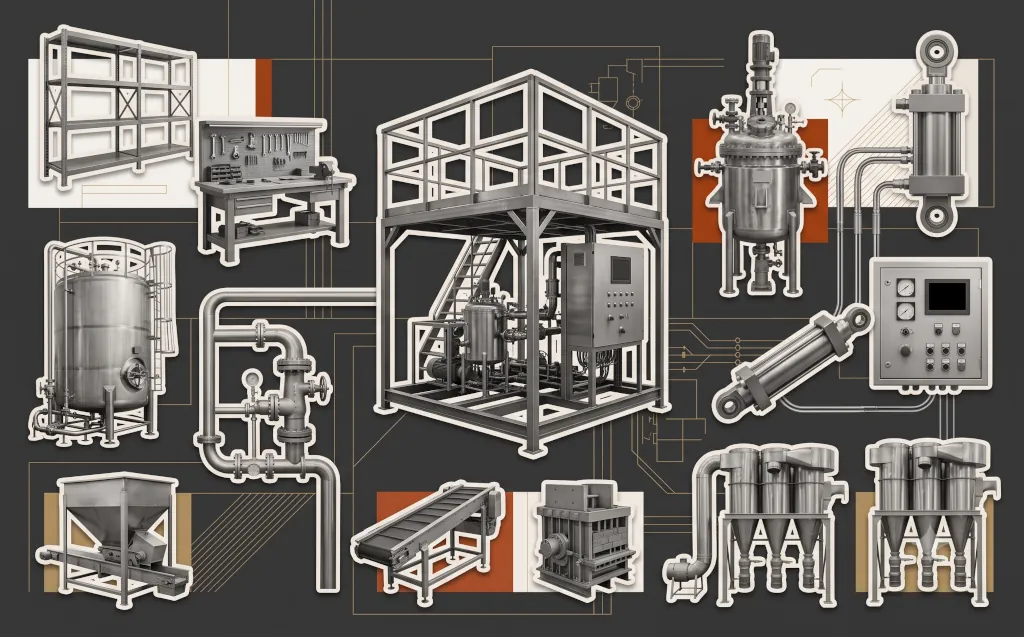 Industrial production systems, machinery, and automation