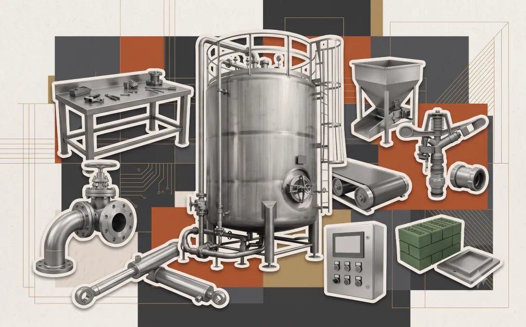 Industrial machinery, fabrication, and process equipment